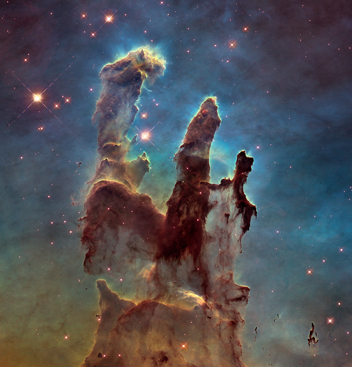 Hubble Goes High Def to Revisit the Iconic 'Pillars of Creation'